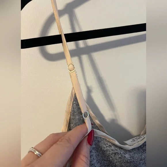 Out From Under x Urban Outfitters Grey Surplice Mini Romper Medium - Picture 7 of 10